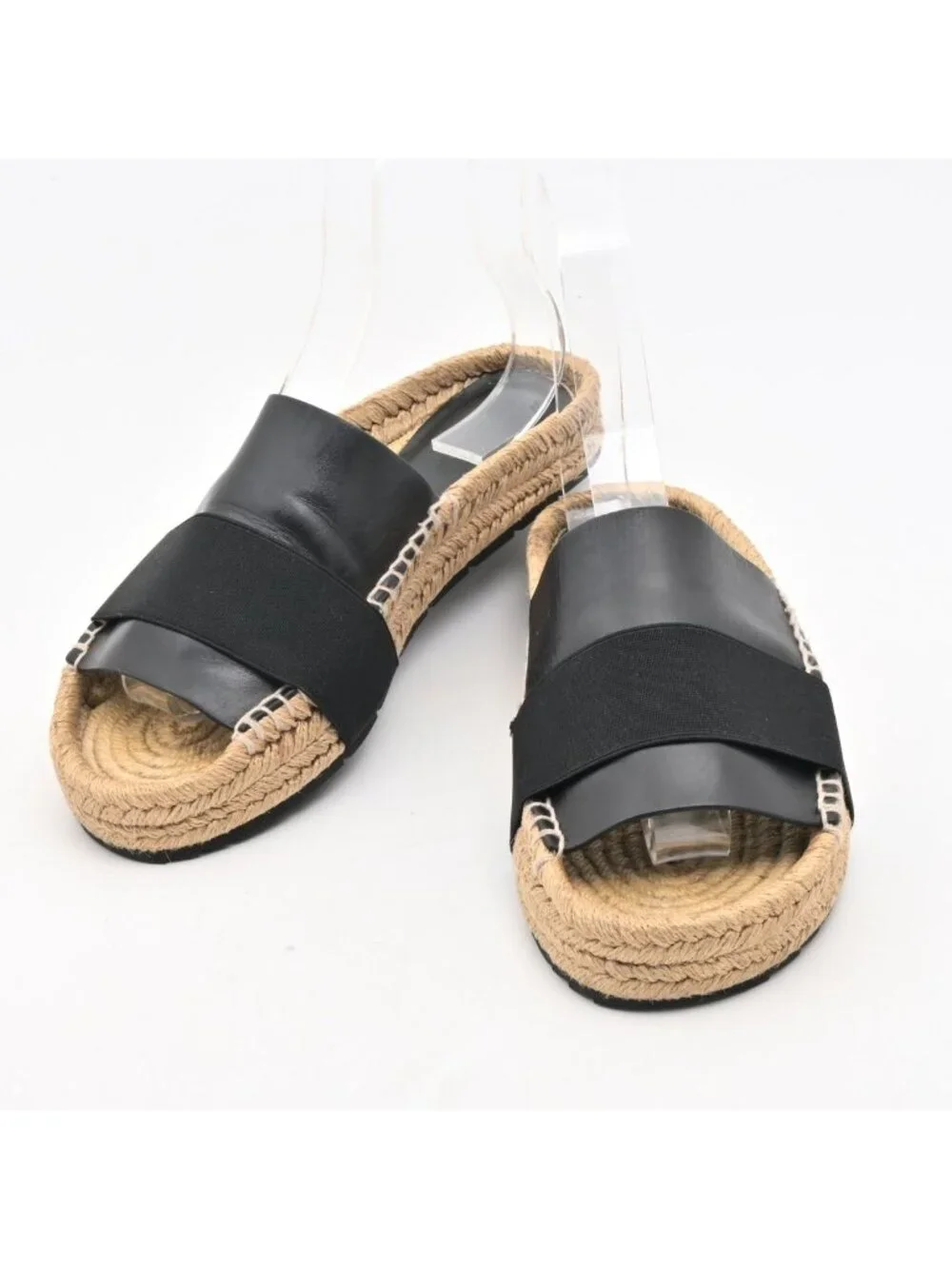 Balenciaga Sandals Black Beige Leather